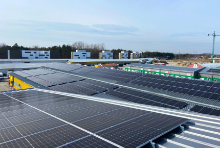 fotowoltaika dla firm - realizacja na praskiej giełdzie spożywczej